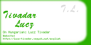 tivadar lucz business card